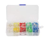 Resistor Accessories Diode, LED Light Emitting Diode 3mm & 5mm Saving Light Diode, Low Power Consumption for Light Box Advertising DIY Projects