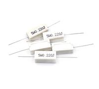 Resistor Accessories Resistors 10pcs/lot 5W Cement Resistor 5Percent Wirewound Resistors (Color : 24r, Size : 5W)