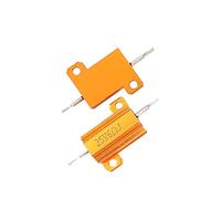 Resistor Accessories Resistors 2pcs/lot 25W Aluminum Power Metal Shell Case Wirewound Resistor for Car LED Load Resistor (Size : 0.2R)