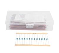 Resistor Accessories Resistors Assortment Kit, 10Ω-1MΩ 30 Values Alloy Stable Performance Long?Term Stability 1/4W 1% Metal Film Resistor Components 600Pcs for Electronic Use