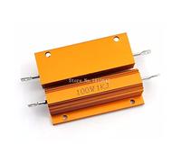 Resistor Accessories RX24 100W 1KR 1KRJ 1KJ Metal Shell Aluminium Gold Resistor Power Heatsink Resistance Golden Heat Sink Resistor 100 Watt 1K ohm