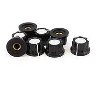 Resistor Accessories Volume Variable Resistors Control Potentiometer Knobs Caps 6mm Shaft Dia Potentiometers 8 Pcs