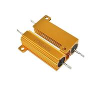 Resistor Aluminum Case Wirewound 1pcs RX24 50W Aluminum Power Metal Shell Case Wirewound Resistor 12K 15K 20K 22K 25K 30K 33K 47K 50K 60K 75K 82K 100K 150K 200K 300K(RX24 50W 300K 1pcs)