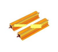 Resistor Aluminum Case Wirewound 1piece 200W RX24 0.1~1K 0.15 0.2 2 4 6 8 10 15 20 100 150 200 300 400 1K Ohms Aluminum Power Metal Shell Case Wirewound Resistor(0.5R)