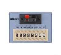 Resistor Box 0.1Ω-9.9MΩ for dial Resistance Decade Box for Lab Testing Electrical Calibration Engineering Tools Grey ABS Case(WY RES 02)