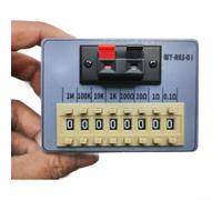 Resistor Box 0.1Ω-9.9MΩ for dial Tester for Electronics Lab Work - Portable ABS Case with 8 Decades(WY RES 01)