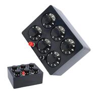 Resistor Box 0-99999.9 Ohm, J23022 Physics Teaching Equipment with Ohm Step, Class Accuracy for Lab Experiments, Black