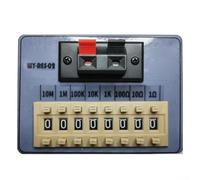Resistor Box, 8-Dial Adjustable Decade Resistance from 0.1Ω to 9.999MΩ for Electrical Testing, Circuit Calibration, DIY Projects & Multimeter Accessory(WY RES 02)