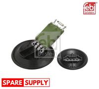 RESISTOR, INTERIOR BLOWER FOR AUDI A1 A1 SPORTBACK A2 FEBI BILSTEIN 34370