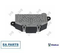Resistor, interior blower for PEUGEOT EXPERT ABAKUS 133-009-012