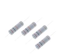 Resistor Kit,50PCS 5W Carbon Film Resistors 5% Ring Power Resistor 0.1~0.91Ohm(0.15 Ohm)