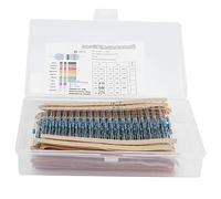 Resistor Kit Metal Film 1% 600Pcs 30 Values Component 1/4W 10Ω-1MΩ
