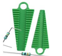 Resistor Lead Bender - Precision Wire Bending Tool, 2 Piece Adjustable Set for Resistors and Electronic Components, Sturdy Metal for Workshop Use, DIY Electronics Tool for Home and Projects