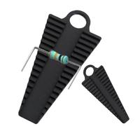 Resistor Lead Bender - Precision Wire Bending Tool, 2 Piece Adjustable Set for Resistors and Electronic Components, Sturdy Metal for Workshop Use, DIY Electronics Tool for Home and Projects