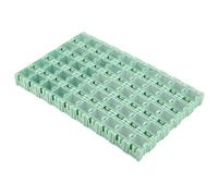 Resistor Storage Box Box 26×16×3 50pcs Green Container Box Electronic Components Storage Case Box Electronics Components Organiser