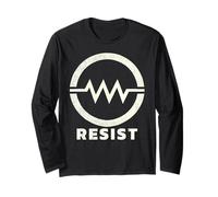 Resistor Symbol Resist Funny Electrical Engineering Long Sleeve T-Shirt