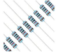 Resistors 1/2W 0.5W 1% 50pcs Metal Film Resistor, for Repairing Electronic Systems, Repairing Cars, Audio Components (Color : 1/2w, Size : 1 kOhm)