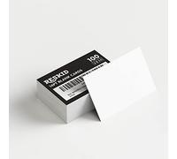 Reskid White Cardstock Thick Paper - Blank Heavy Weight 110 lb Cover Card Stock - 100 Pack (2.5x3.5, Inches)