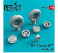 RESKIT 1/48 TBM-3 Avenger Navy Wheels Set