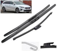 RESKIU Car Front Windshield Wiper Blade Set Replacement for KIA Cee'd Ceed XCeed CD 2018-2023, All Season Windscreen Wipers Quiet Easy Installation