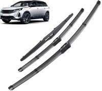 RESKIU Car Front Windshield Wiper Blade Set Replacement for Peugeot 5008 P87 2017-2023, All Season Windscreen Wipers Quiet Easy Installation