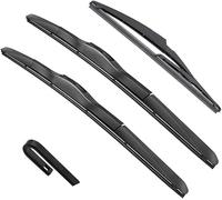 RESKIU Car Front Windshield Wiper Blade Set Replacement for Toyota Prius V 2012-2021, All Season Windscreen Wipers Quiet Easy Installation