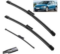 RESKIU Car Front Windshield Wiper Blade Set Replacement for VW Golf MK 7 2012-2020, All Season Windscreen Wipers Quiet Easy Installation