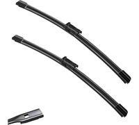 RESKIU Car Front Windshield Wiper Blade Set Replacement for VW Touareg CR 2018 2019 2020 2021 2022 2023, All Season Windscreen Wipers Quiet Easy Installation