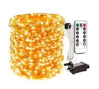 RESNICE 400Ft Extra Long Fairy Lights Plug in Waterproof Outside Copper Wire String Lights with Remote 1200 High-Bright LEDs for Garden, Porch, Patio, Christmas Wedding Party Decoration
