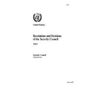 Resolutions and Decisions of the Security Council 2019