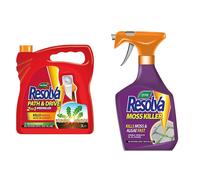 Resolva 20300516 Path Drive Ready to Use Weed Killer 3L Natural Moss Killer Ready to Use 1L