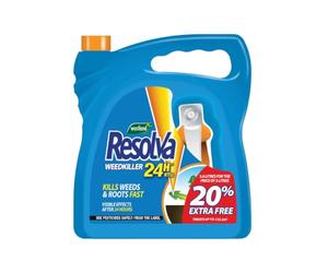 Resolva 24H Ready to Use Weedkiller 3L Plus 20% Extra Free Ready to Use Weed Control Spray