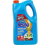 Resolva 24H Weedkiller Spray Fast Acting RTU Ready to Use 5L Power Pump Refill Tough Weed Killer Systemic Formula Clears Dandelion Nettle Brambles Roots Visible Results 24 Hours