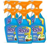 Resolva 24H Xtra Fast Moss and Weed Killer Spray 1L - Extra Strong Formula for Paths, Drives - Kills Weeds & Roots Ready-to-Use With Perfectonish Thank-you Sticker Packaging