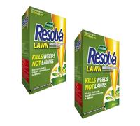 Resolva Lawn Weedkiller Extra Concentrate Easy-to-Use Powerful Weed Control for Lawns, Kills Weeds & Roots, Safe for Grass, Effective on Dandelions, Thistles, Clover & More Lasting Result 500ml-2 Pack