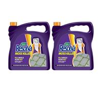 Resolva Moss Killer Ready To Use 3L Pack Of 2 Fast-Acting With Pelargonic Acid For Paths Decking & Gravel Surfaces