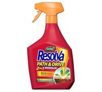 Resolva Path & Driveway Weed & Moss Killer Spray 1L - 2 in 1 Fast Acting Formula, Kills Weeds & Moss on Contact, Glyphosate Free, Ready to Use Outdoor Cleaner