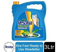 Resolva Xtra Fast Ready to Use Weedkiller for Home & Garden Use, 3 Litres