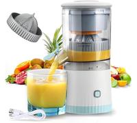 resome Electric Citrus Juicer, Rechargeable Juicer Machine with USB Cable and Cleaning Brush, Orange Lime Lemon Grapefruit Juicer Squeezer