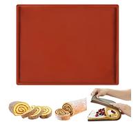 resome Large Swiss Roll Cake Mat, Flexible Silicone Baking Tray, 14.17 x 11 Inches, Rectangular, Brown, Bakingmat, Baking Mat, Bisphenol A Free, Dishwasher Safe