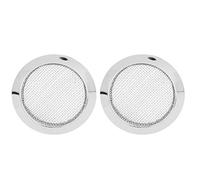 Resonator Guitar Sound Hole Cover Inserts Screen Metal Dobro Parts for Most Players (Silver)
