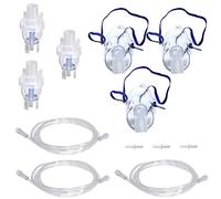 ResOne 3pk Nebulizer Replacement Accessories w/Cup, Pediatric Mask, 7' Tubing, Connector