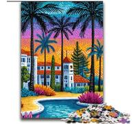Resort City Jigsaw Puzzles for Teenagers 2000 Piece Puzzle, Relax Games Enhance Love between Couples for Age 14 (70x100cm)