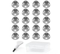 Resound Compatible Hearing Aid Domes Open Smokey Ear Tips Replacement 8mm (Medium 20pcs Pack)