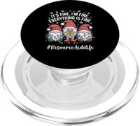 Resource Aide Gnome Everything Is Fine Funny Christmas PopSockets PopGrip for MagSafe