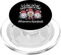 Resource Assistant Gnome Everything Is Fine Funny Christmas PopSockets PopGrip for MagSafe