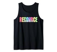 Resource Teacher Educator Education Appreciation Pastel Tank Top