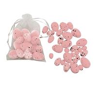 RESOYE Pink Easter Eggs Ornament Set of 120, Foam Easter Egg Ornament Decorative Speckled Eggs Ornaments for DIY Crafts Home Party Decor