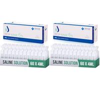 Resp-Ease 6% Sterile Hypertonic Saline Solution for Inhalation via Nebuliser - Helps Clear Airways and Congestion from Lungs - 60 x 4ml Vials - Strong Nebuliser Saline Solution (Pack of 2)