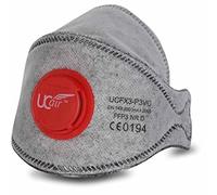 RESP, UCFX3-P3VC, FOLD Flat MASK with Valve & Carbon, FFP3, Box of 10